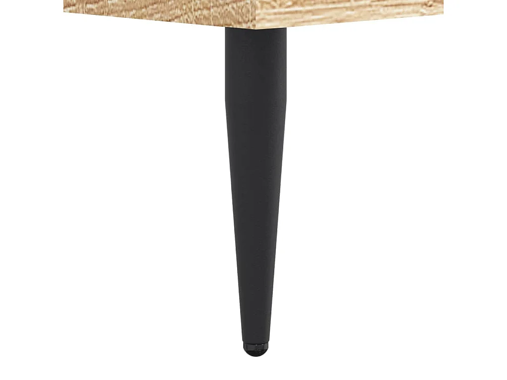 Cadre de lit chêne sonoma 100x200 bois d'ingénierie