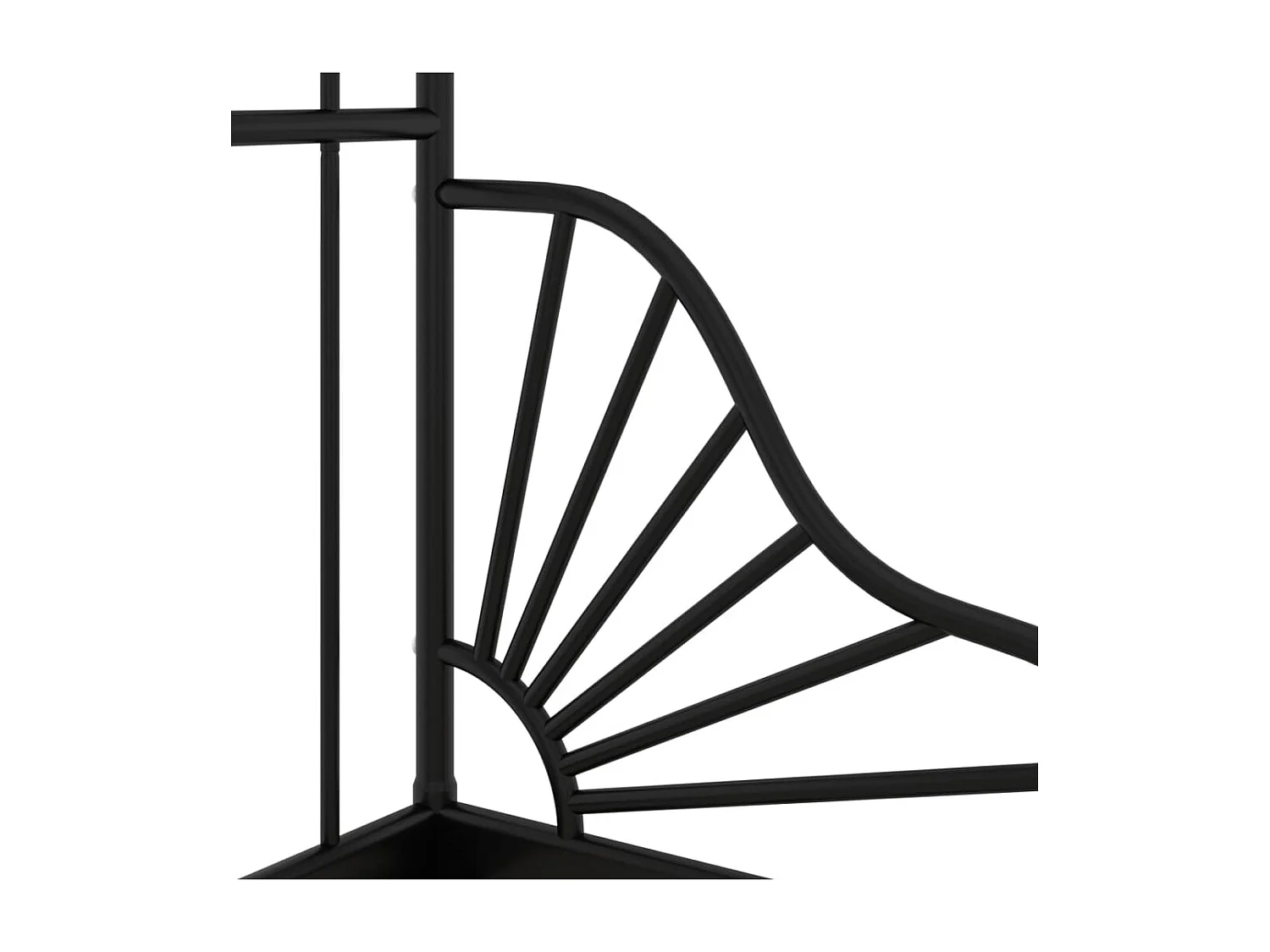 Lit extensible Noir Métal 80x130-200