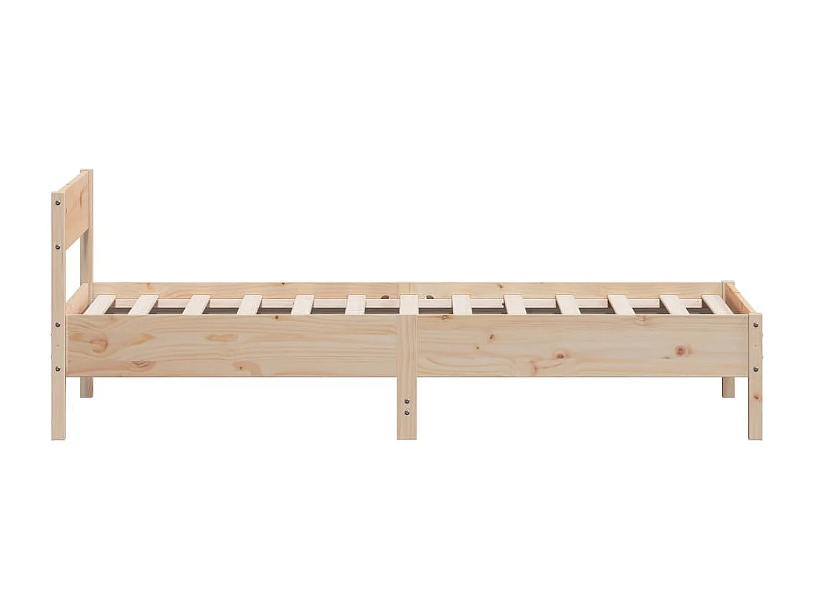 Bedframe zonder matras massief grenenhout 90x200 cm