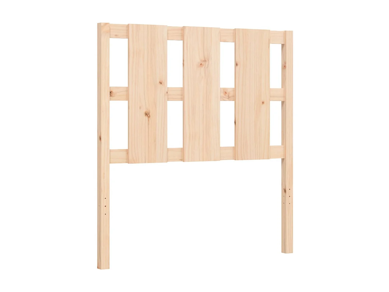 Cadre de lit avec tête de lit simple bois massif