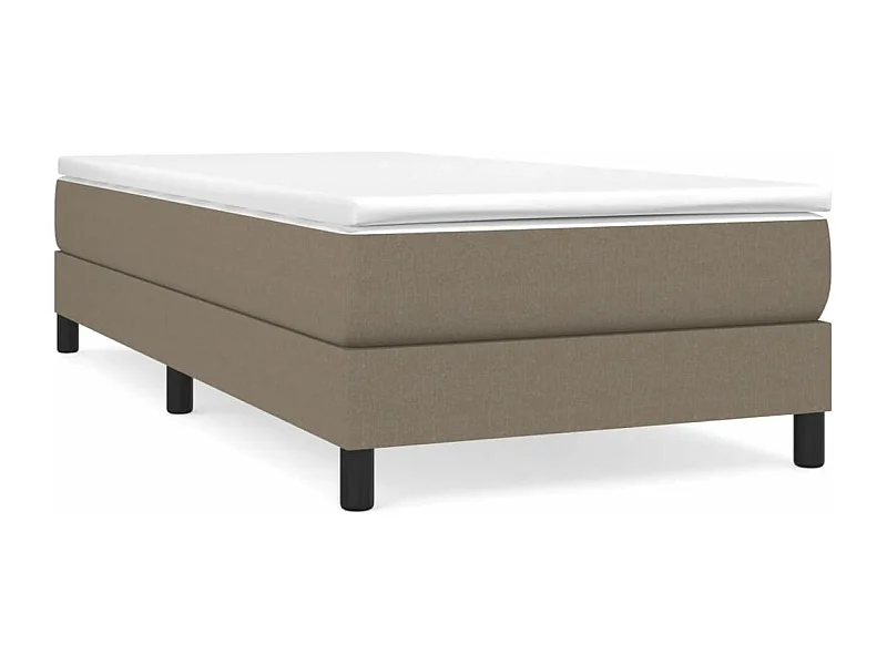 Sommier à lattes de lit avec matelas Taupe 90x200 Tissu