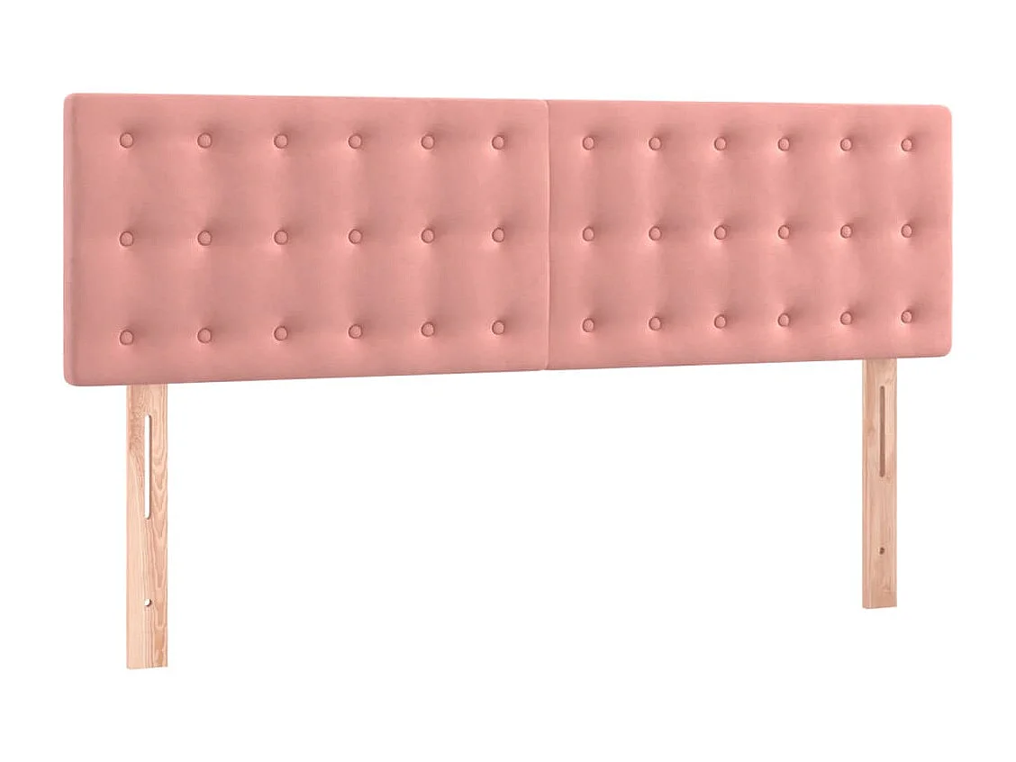 Sommier à lattes de lit avec matelas et LED Rose 140x190