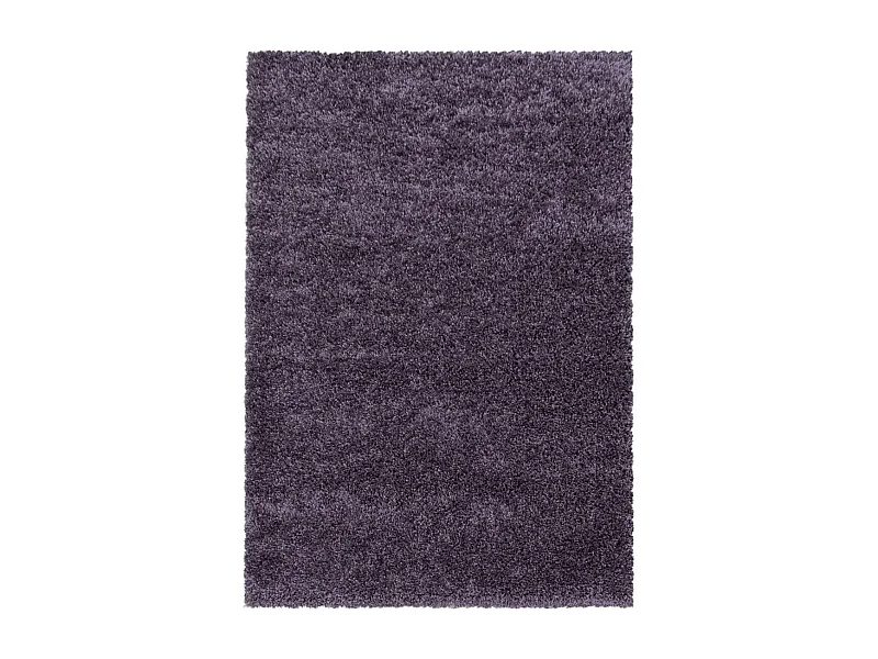 Tapis poils longs shaggy 120x170 rectangle tissé violet motif uni UNI I