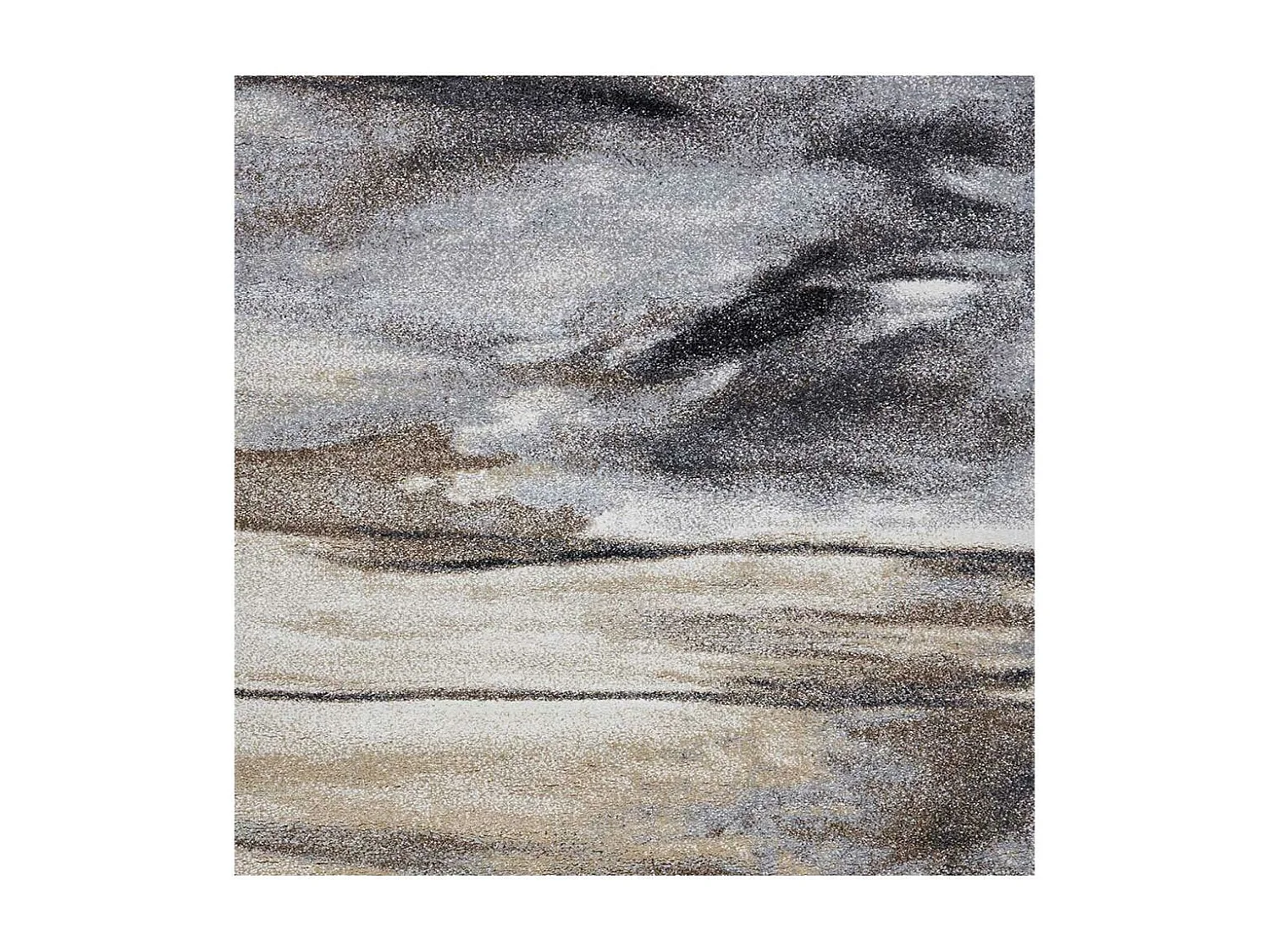 tapis entrée 40x60 tissé gris rectangle motif rond ELEGANT 01