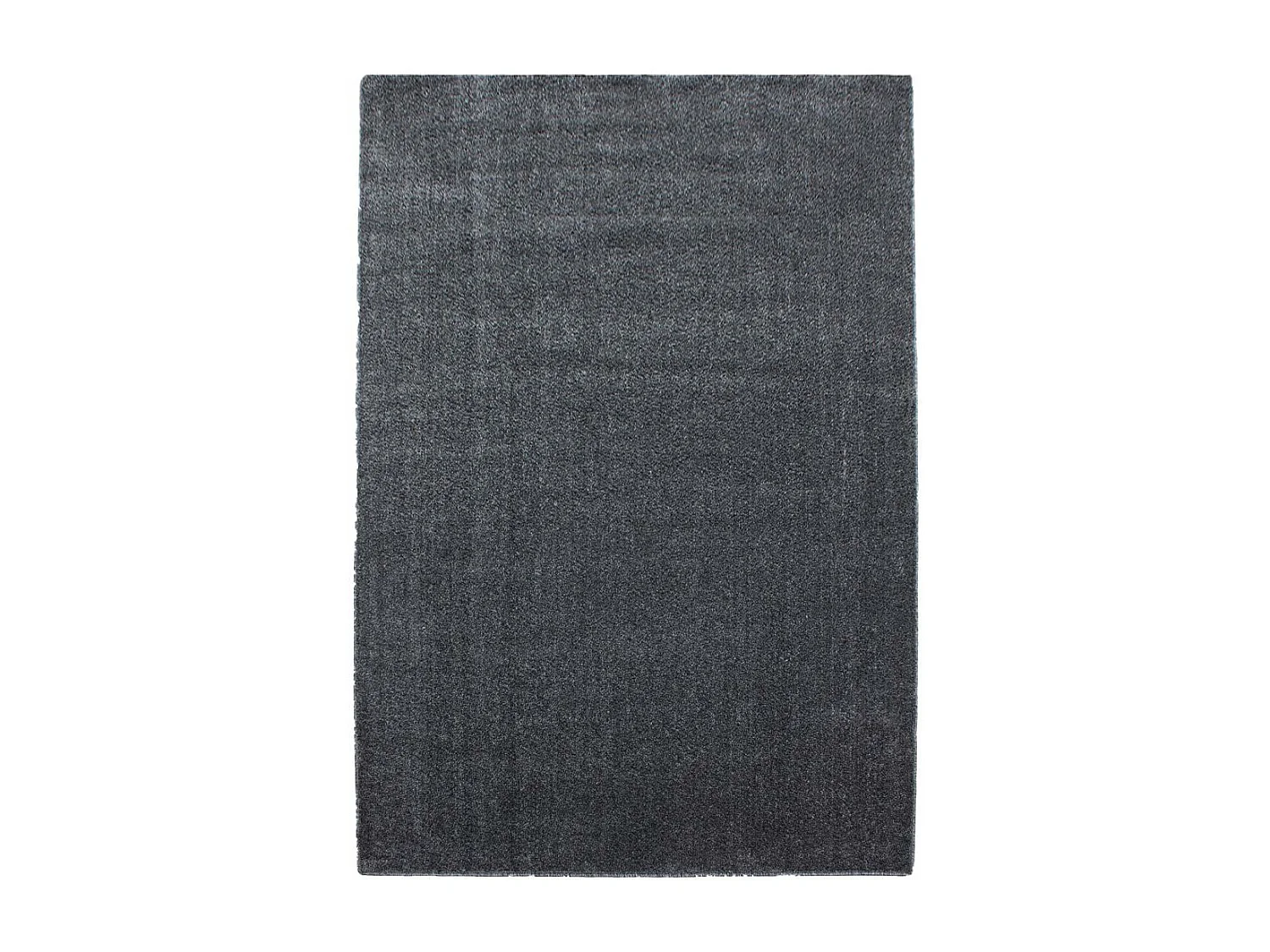 tapis entrée 60x100 tissé gris rectangle motif uni SOULA