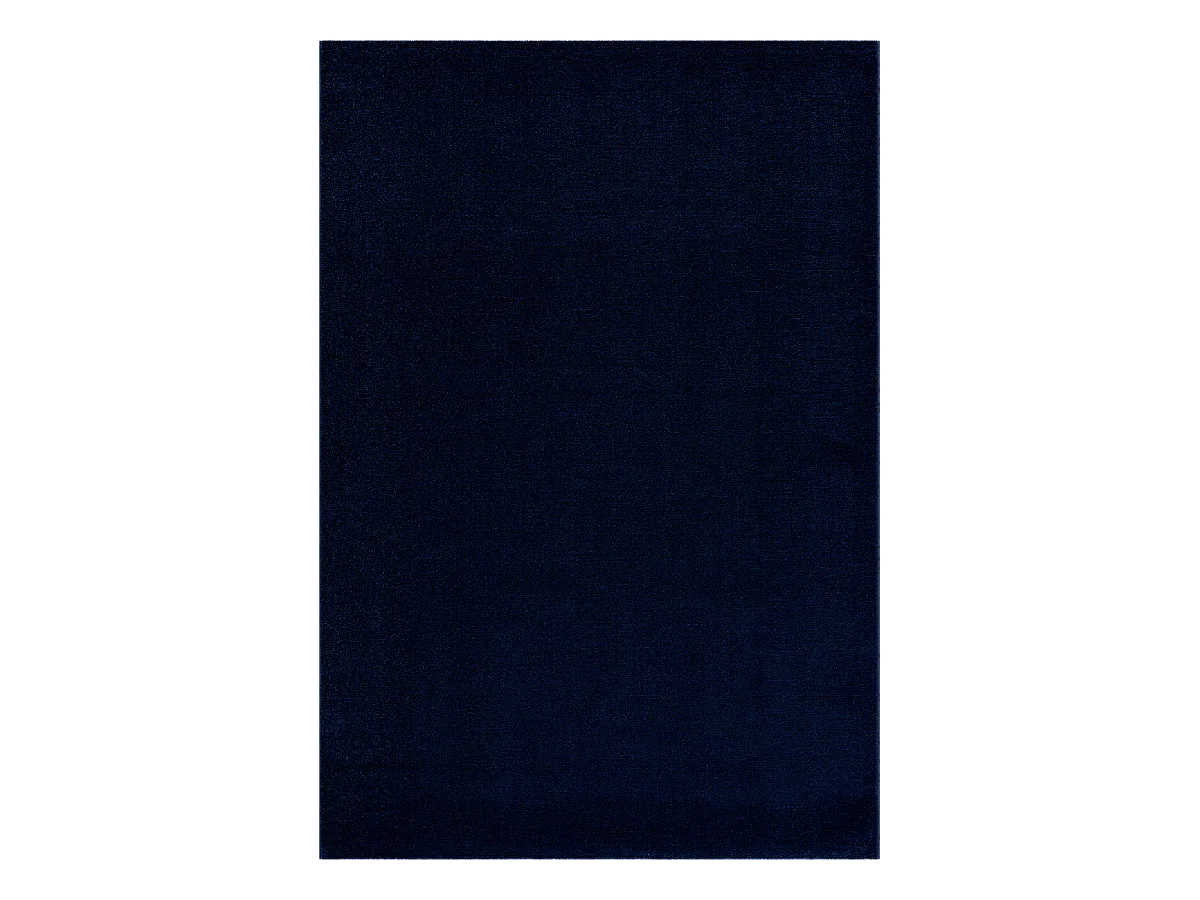 tapis couloir 80x200 tissé bleu marine rectangle motif uni NOSSA