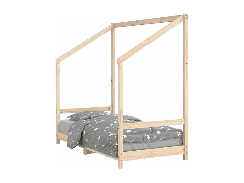 Cadre de lit pour enfant 80x160 bois de pin massif