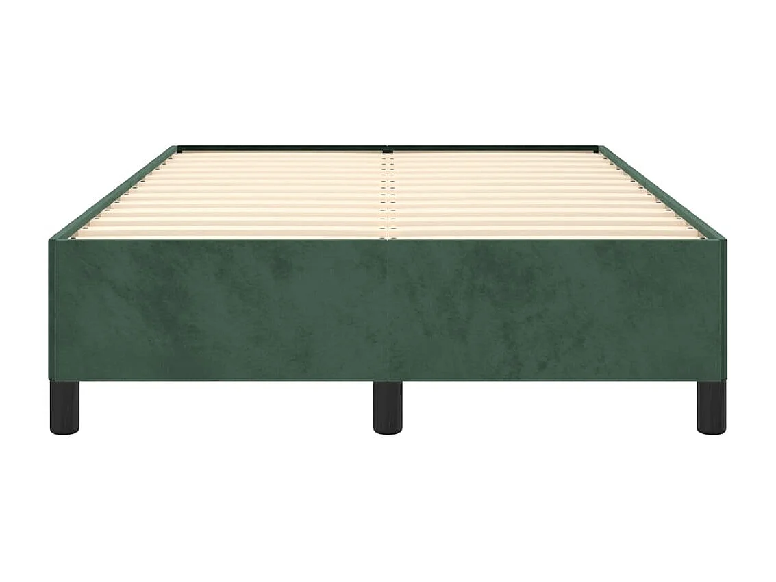 Cadre de lit vert foncé 120x190 velours