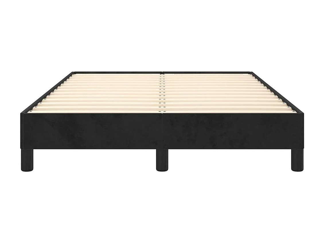 Cadre de lit noir 120x190 velours