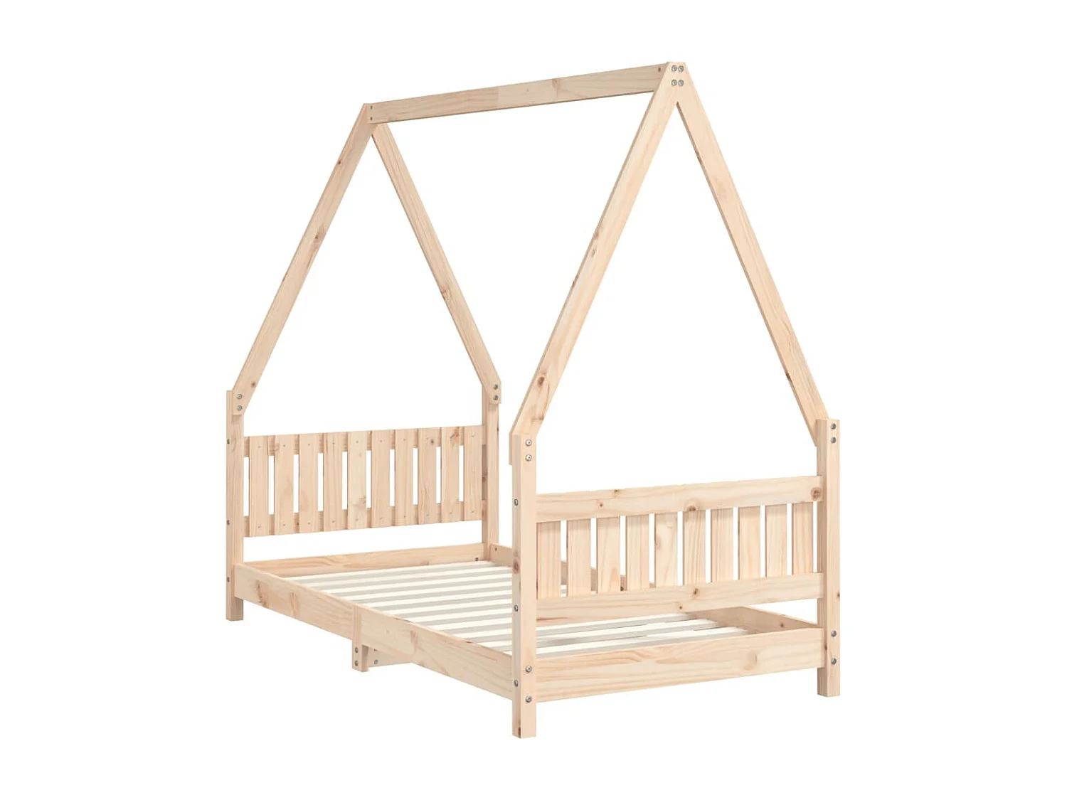 Cadre de lit pour enfant 80x160 bois de pin massif