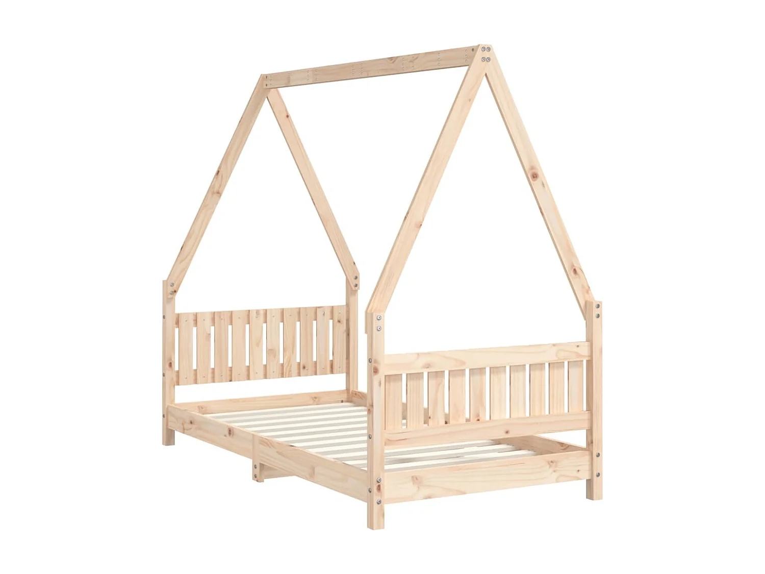 Cadre de lit pour enfant 80x160 bois de pin massif