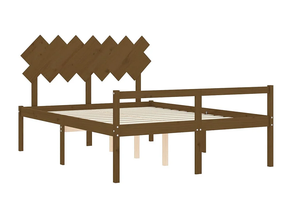 Lit pour personne âgée et tête de lit très grand bois massif