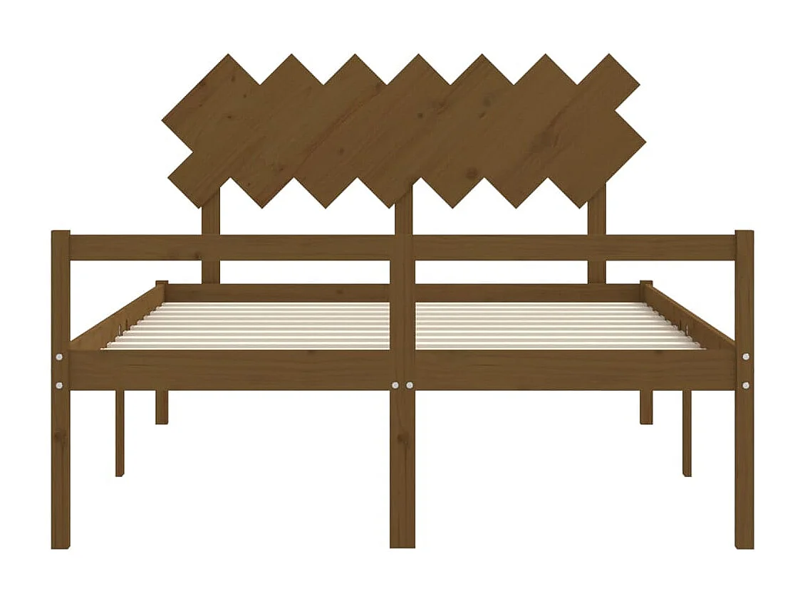 Lit pour personne âgée et tête de lit très grand bois massif