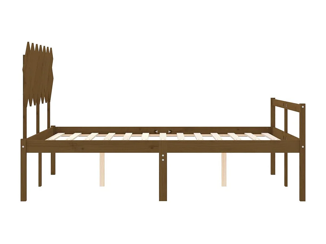 Lit pour personne âgée et tête de lit très grand bois massif