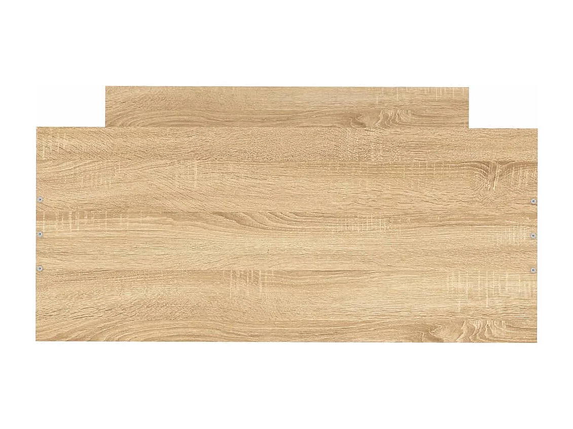 vidaXL Estructura de cama madera contrachapada roble Sonoma 90x190 cm Marrón