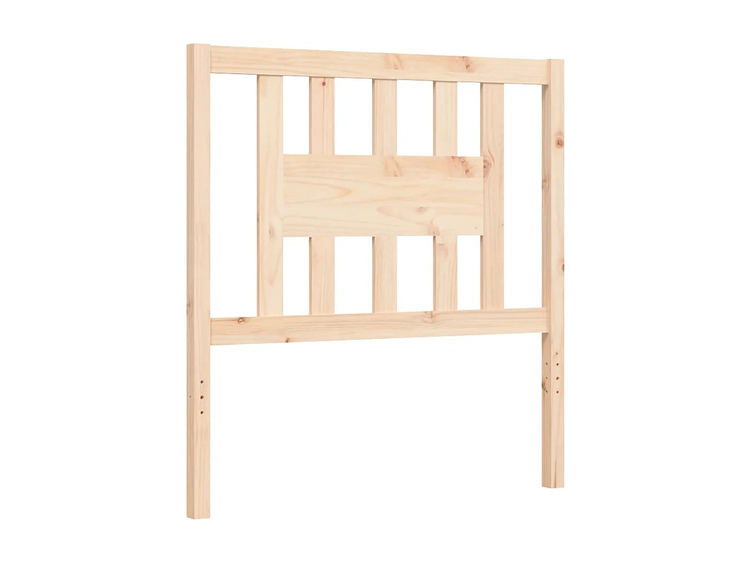 Cadre de lit avec tête de lit simple bois massif