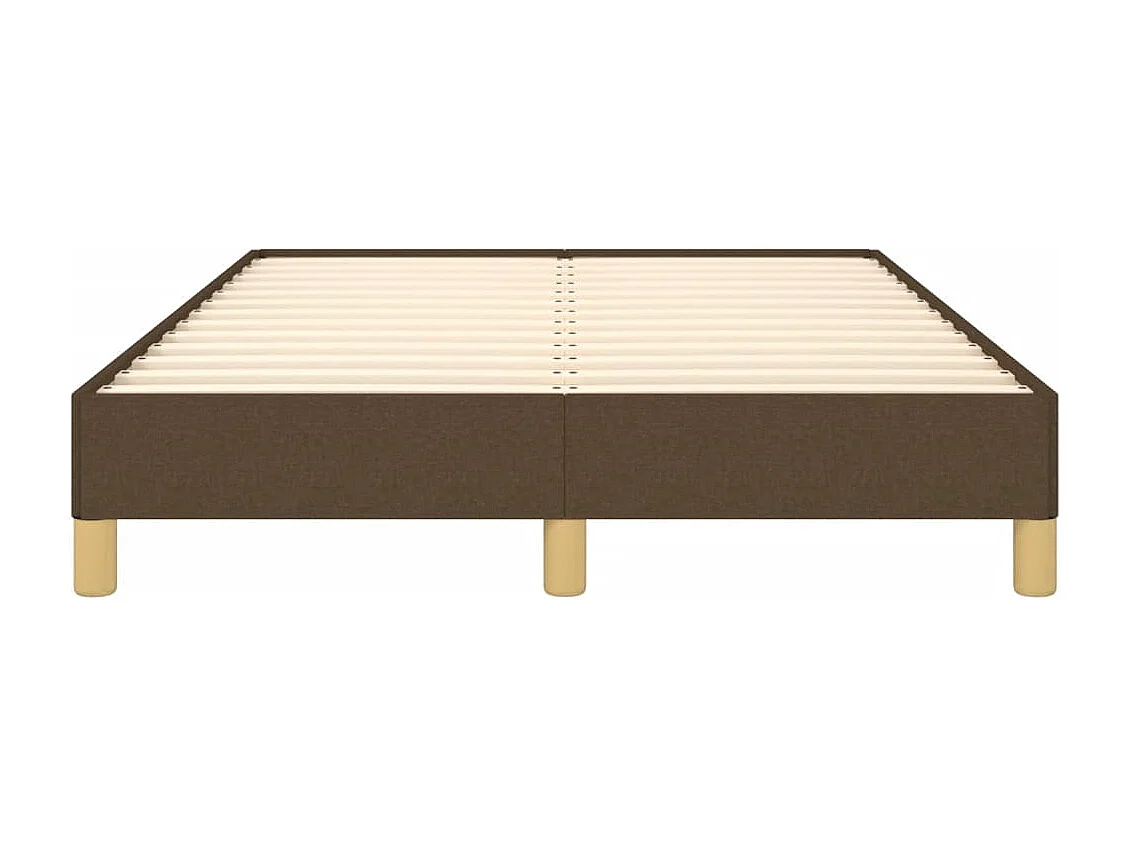 Cadre de lit marron foncé 120x190 tissu