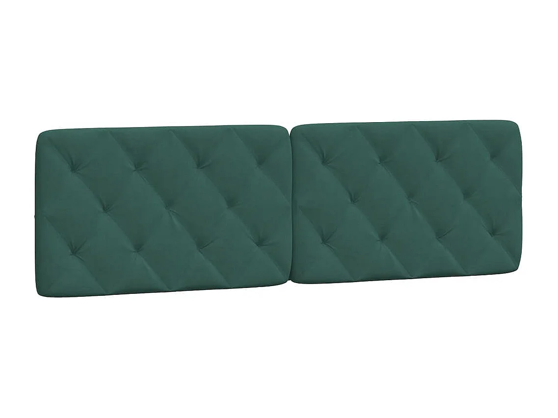 Cadre de lit avec lumières LED vert foncé 160x200 velours