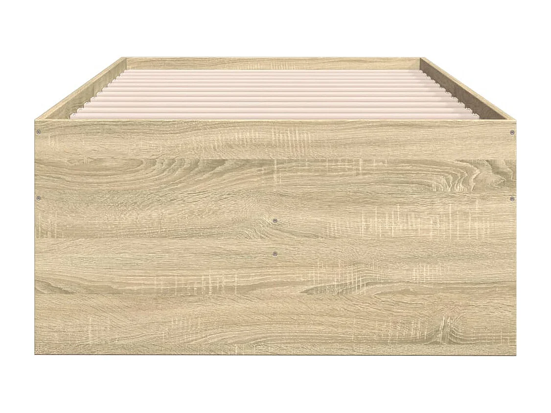Lit de jour et tiroirs chêne sonoma 100x200 bois ingénierie