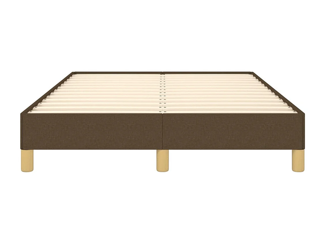 Cadre de lit marron foncé 120x190 tissu