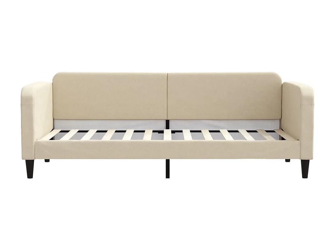 Lit de repos crème 80x200 tissu