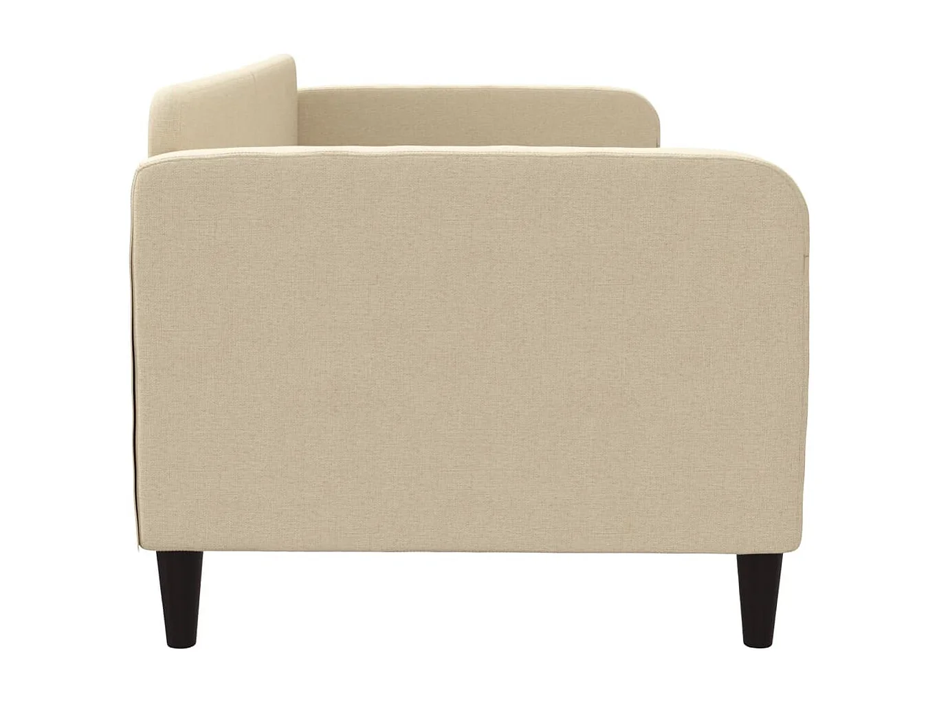 Lit de repos crème 80x200 tissu