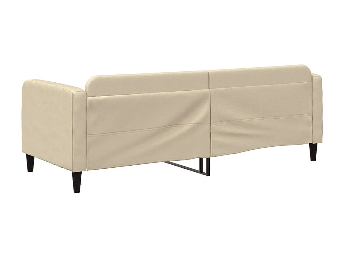 Lit de repos crème 80x200 tissu