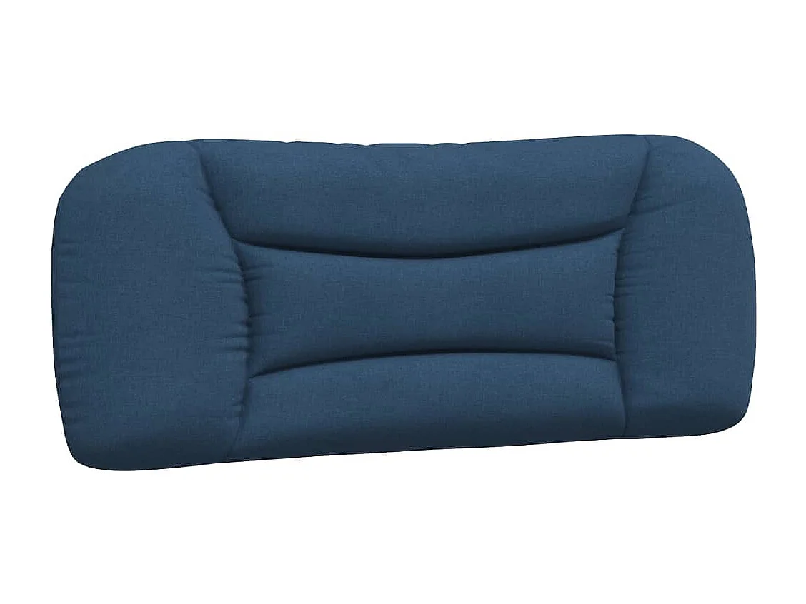 Cadre de lit avec lumières LED bleu 100x200 tissu