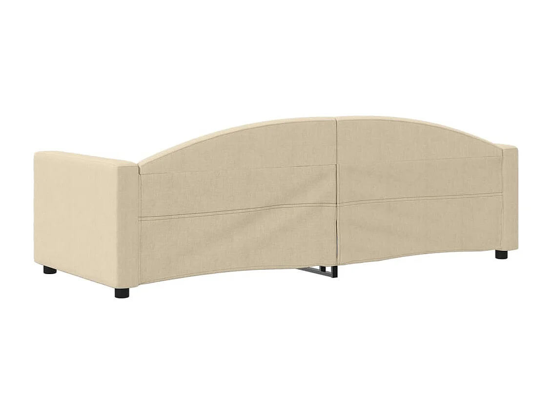Lit de repos crème 80x200 tissu