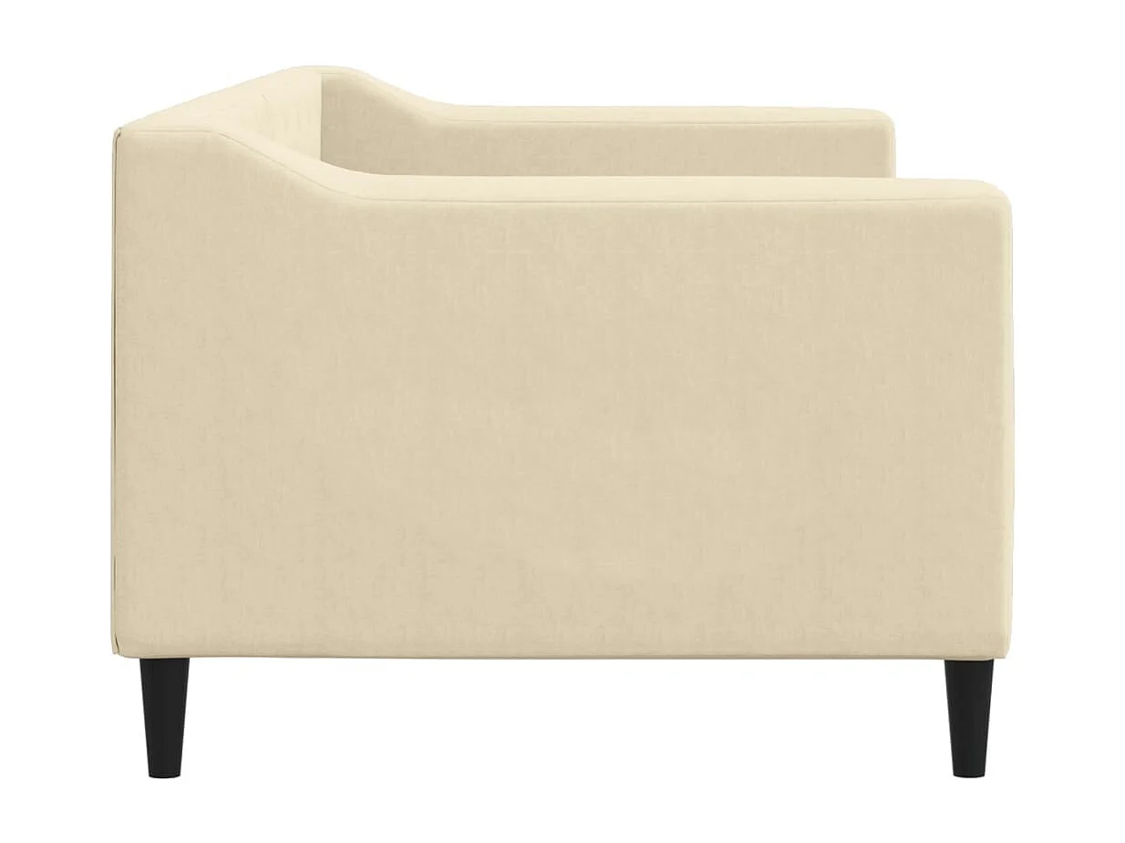 Lit de repos crème 80x200 tissu