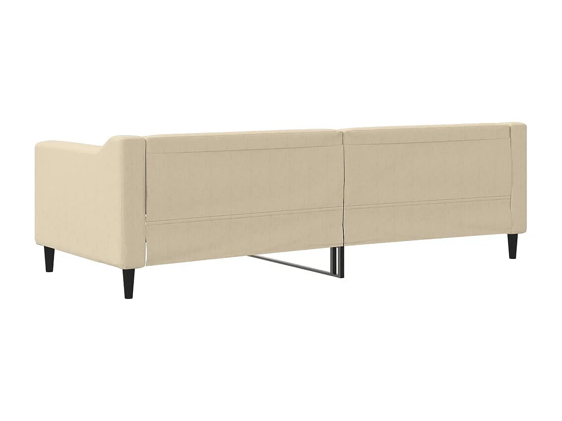 Lit de repos crème 80x200 tissu