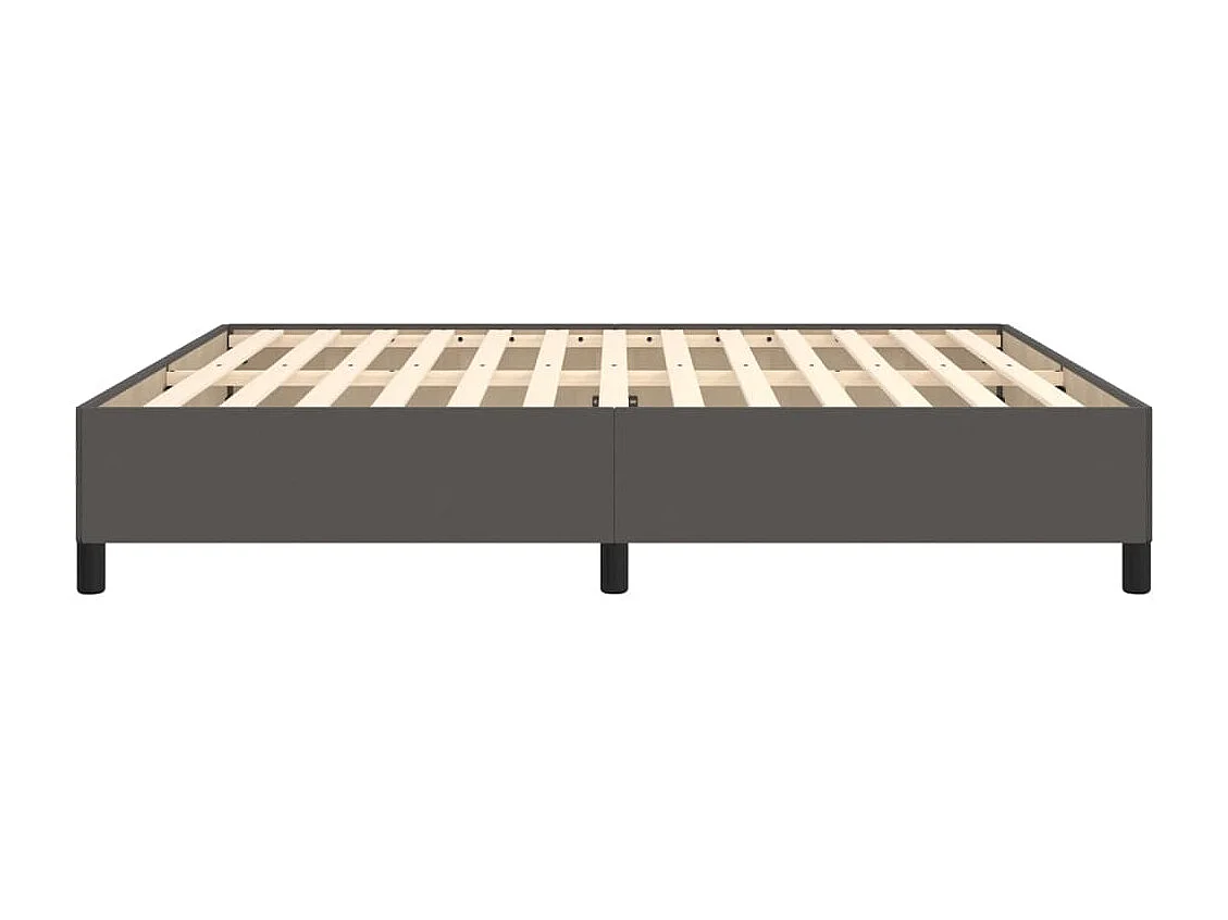 Bedframe kunstleer grijs 180x200 cm