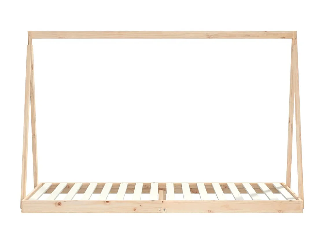 Cadre de lit pour enfants 90x200 bois de pin massif