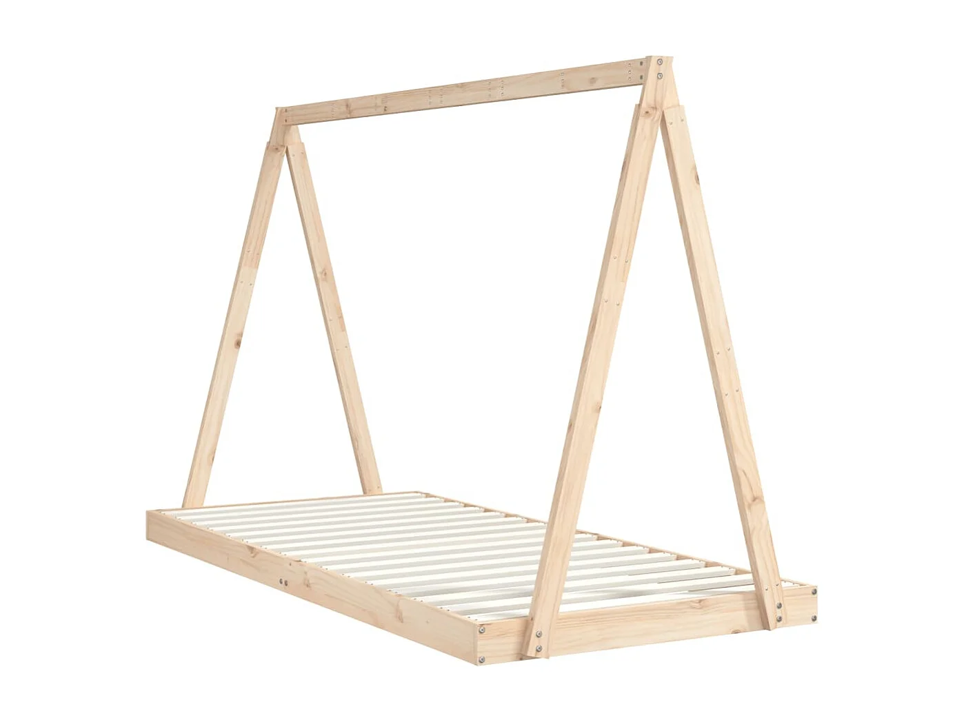 Cadre de lit pour enfants 90x200 bois de pin massif