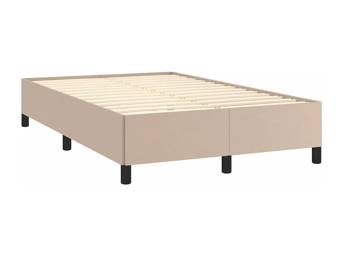 Sommier à lattes de lit avec matelas LED cappuccino 120x190