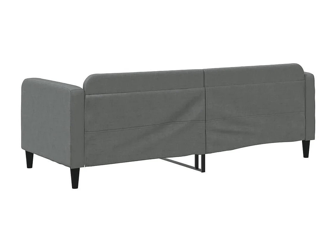 Lit de repos gris foncé 80x200 tissu
