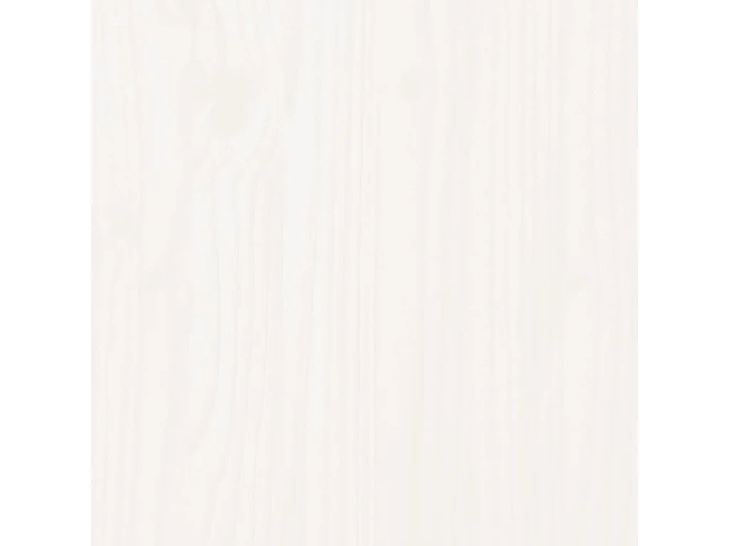 Cadre de lit avec tête de lit blanc 160x200 bois massif