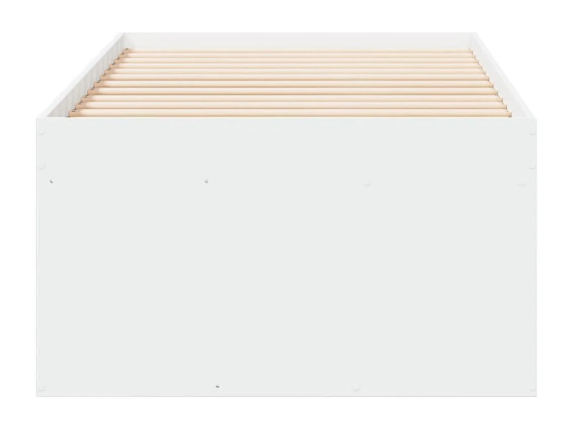Lit de jour avec tiroirs blanc 90x190 bois d'ingénierie