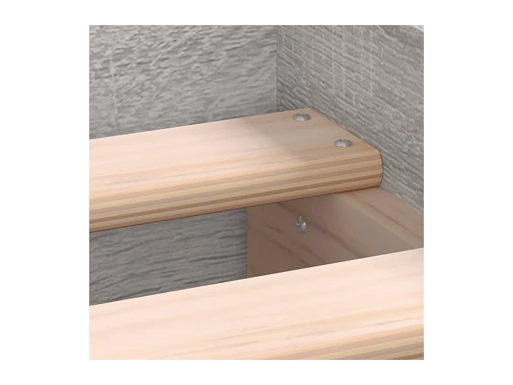 Cadre de lit sonoma gris 75x190 petit simple bois ingénierie