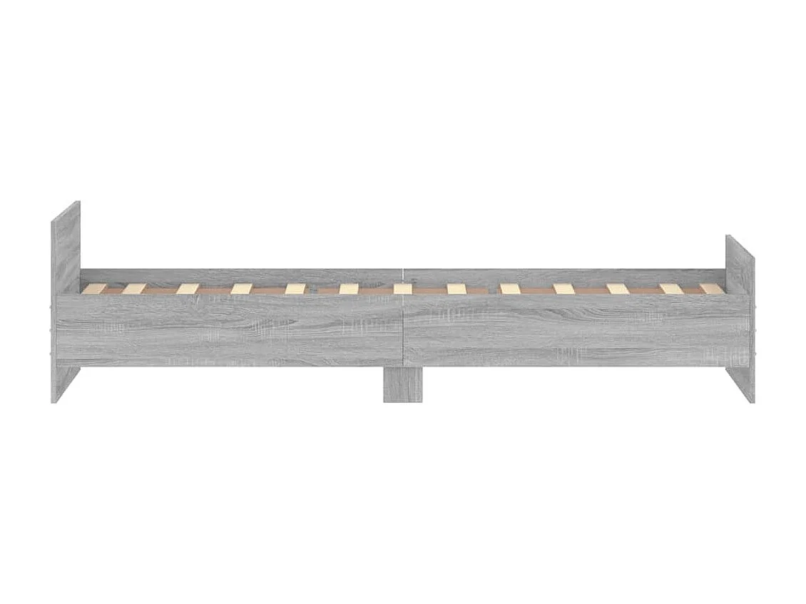 Bedframe bewerkt hout grijs sonoma eiken 75x190 cm