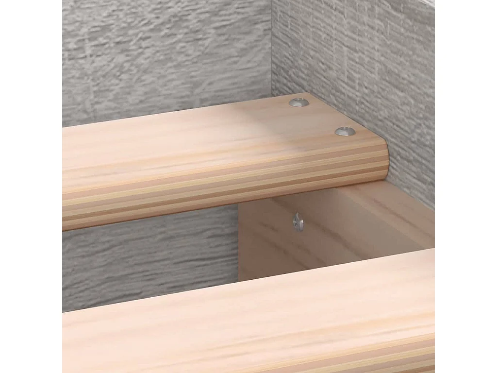Bedframe bewerkt hout grijs sonoma eiken 75x190 cm