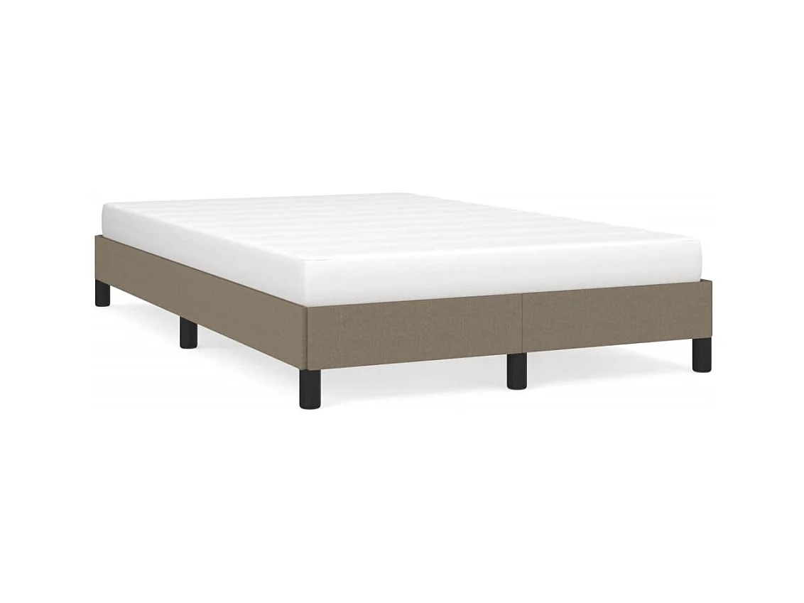 Cadre de lit taupe 120x190 tissu