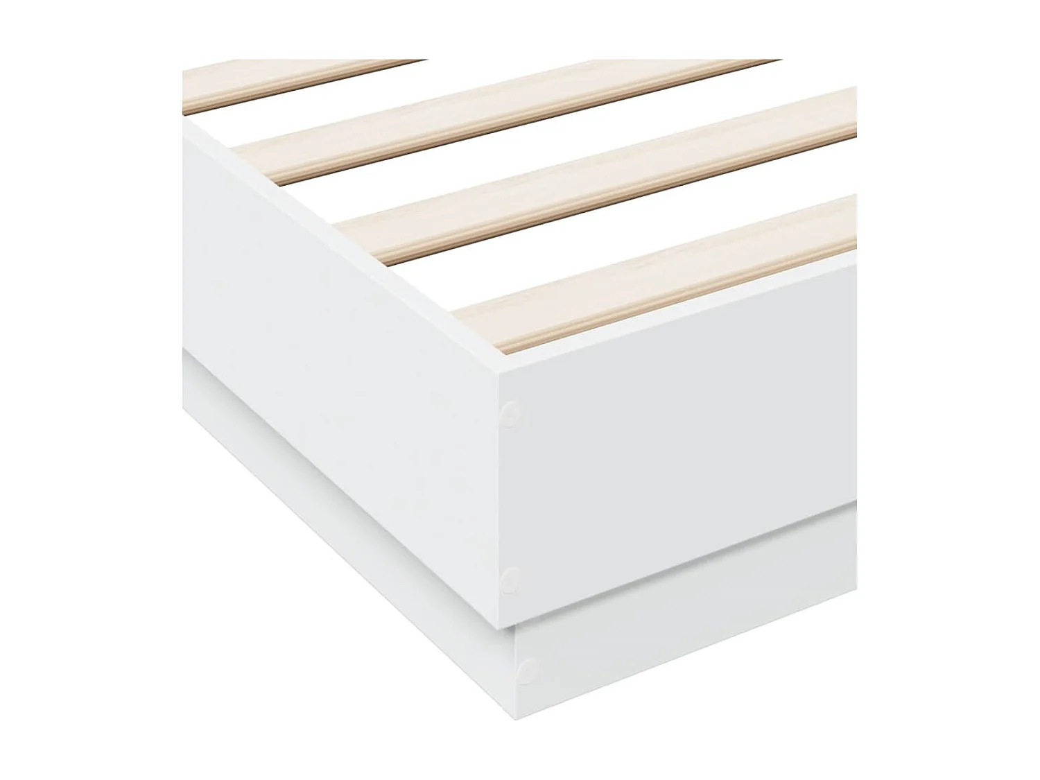 Cadre de lit Blanc 120x190 bois d'ingénierie