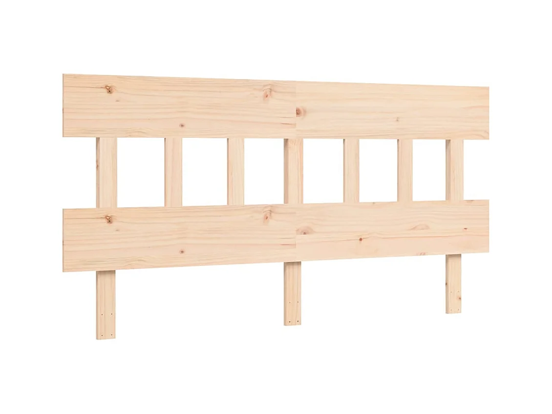 Cadre de lit avec tête de lit 160x200 bois massif