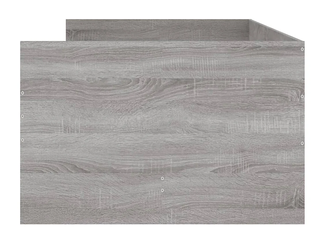 Estructura de cama con cajones Sonoma gris 75x190 cm