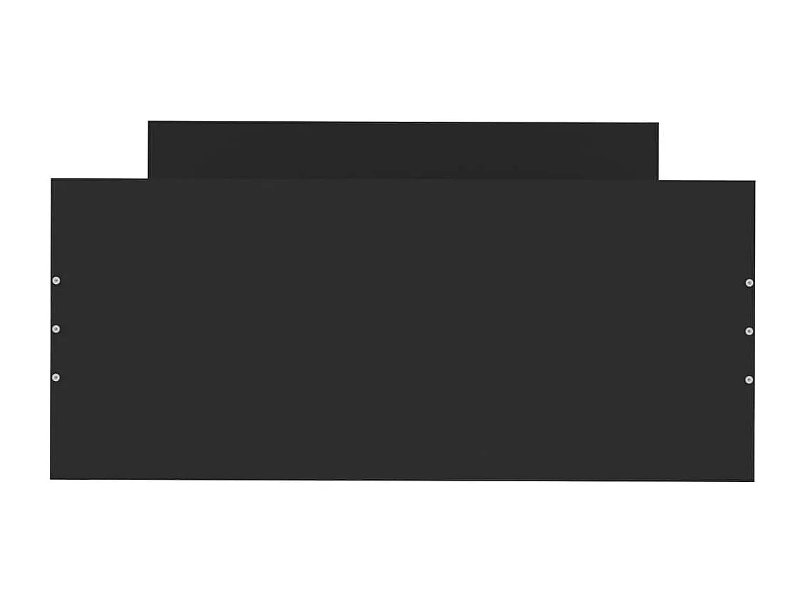 Cadre de lit noir 90x190 bois d'ingénierie