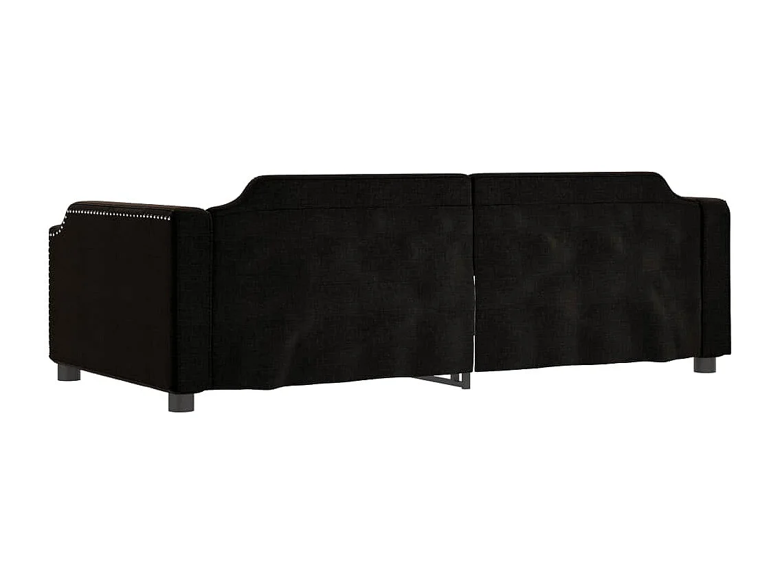 Lit de repos noir 80x200 tissu