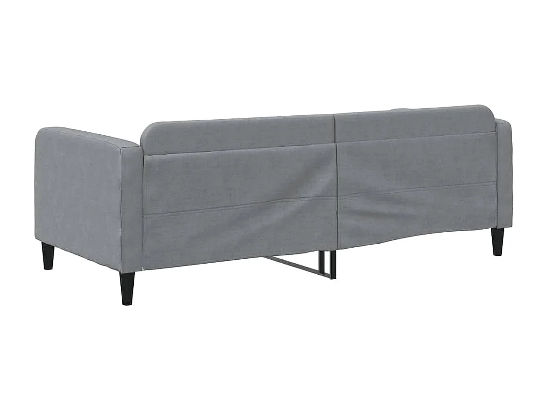 Lit de repos gris clair 90x200 Tissu