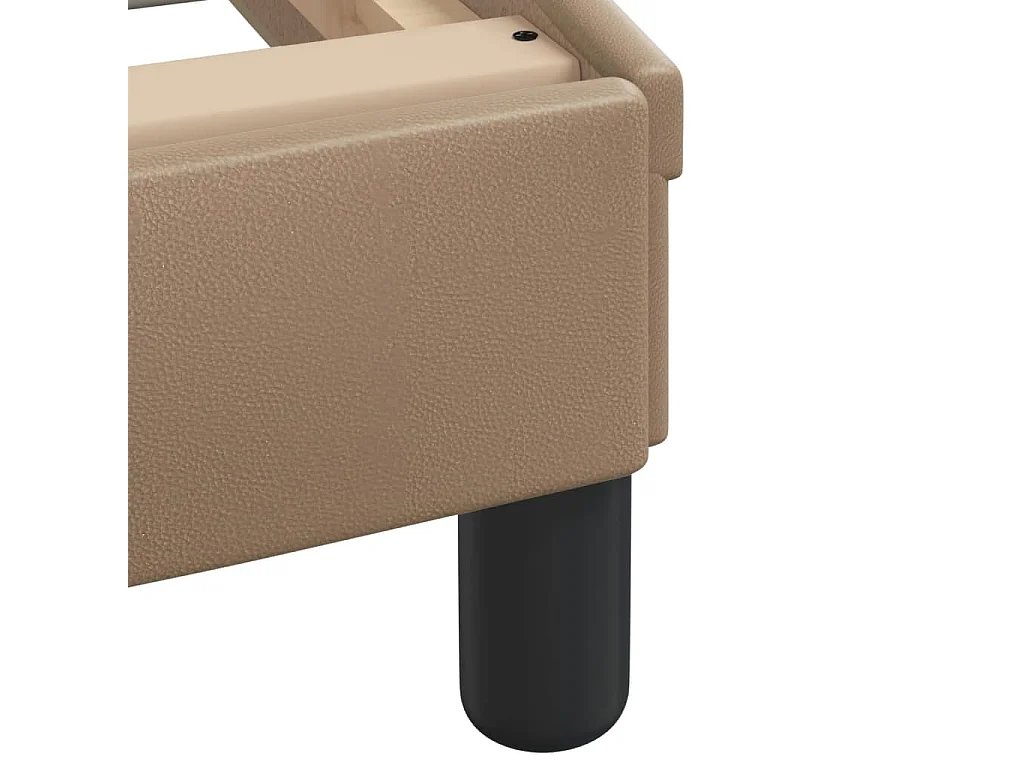 Lit avec matelas cappuccino 100x200 similicuir