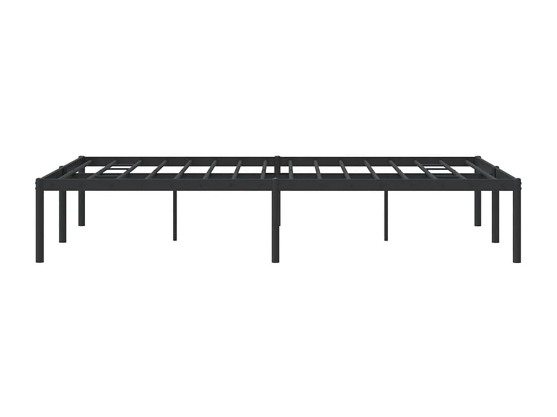 Cadre de lit métal noir 120x190